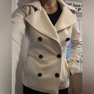 Cream Pea Coat
